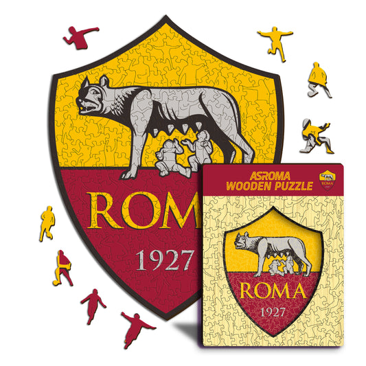 AS Roma® Escudo - Rompecabezas de Madera