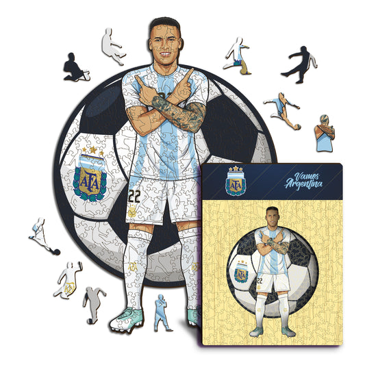 Lautaro Martinez - Rompecabezas de Madera