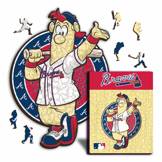 Atlanta Braves™ Mascota - Rompecabezas de Madera
