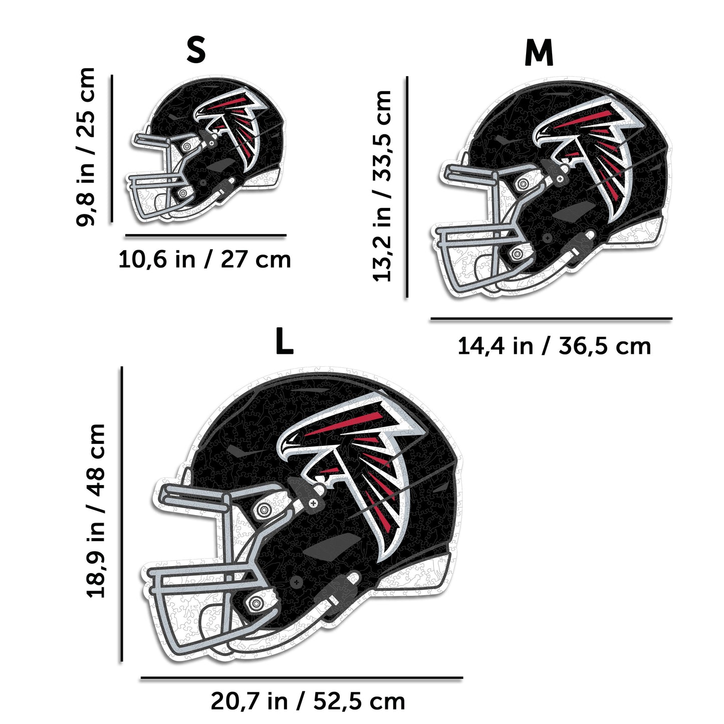 Atlanta Falcons™ Casco - Rompecabezas de Madera