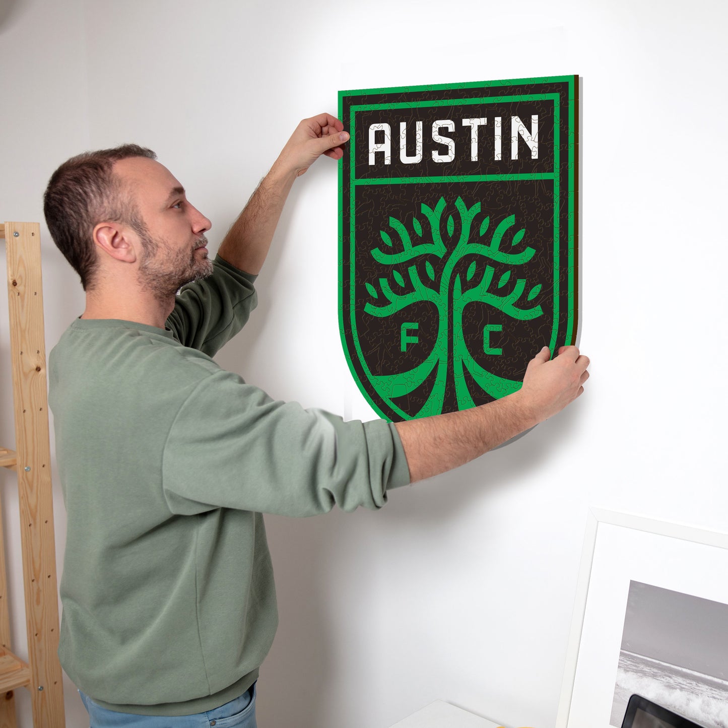 Austin FC® Escudo - Rompecabezas de Madera