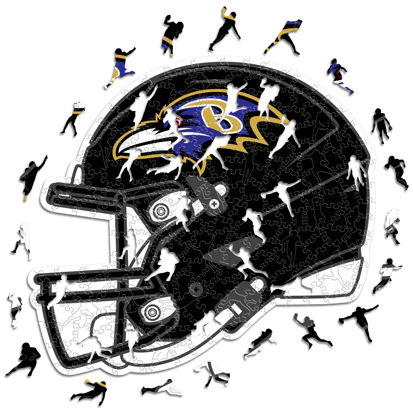 Baltimore Ravens™ Casco - Rompecabezas de Madera