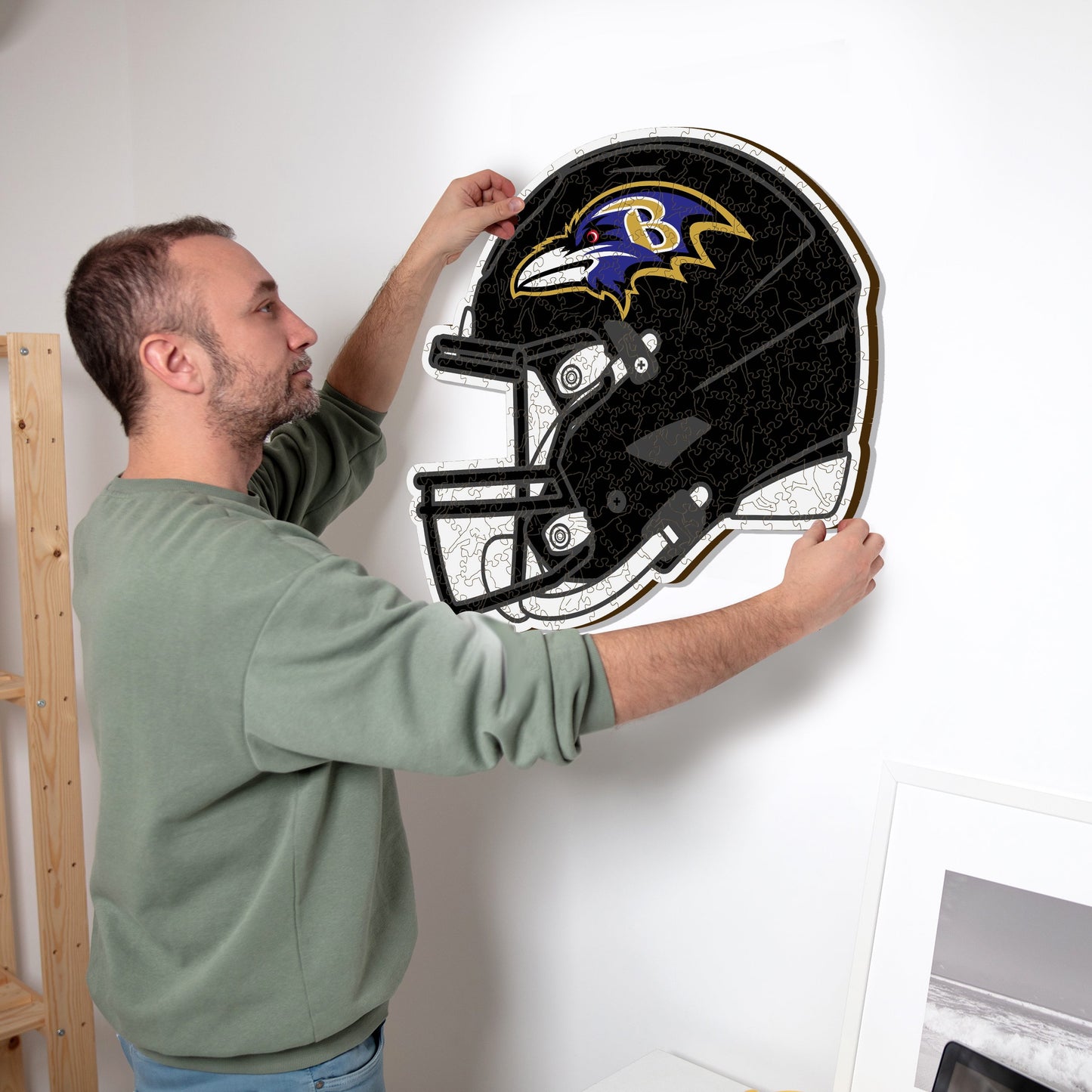 Baltimore Ravens™ Casco - Rompecabezas de Madera