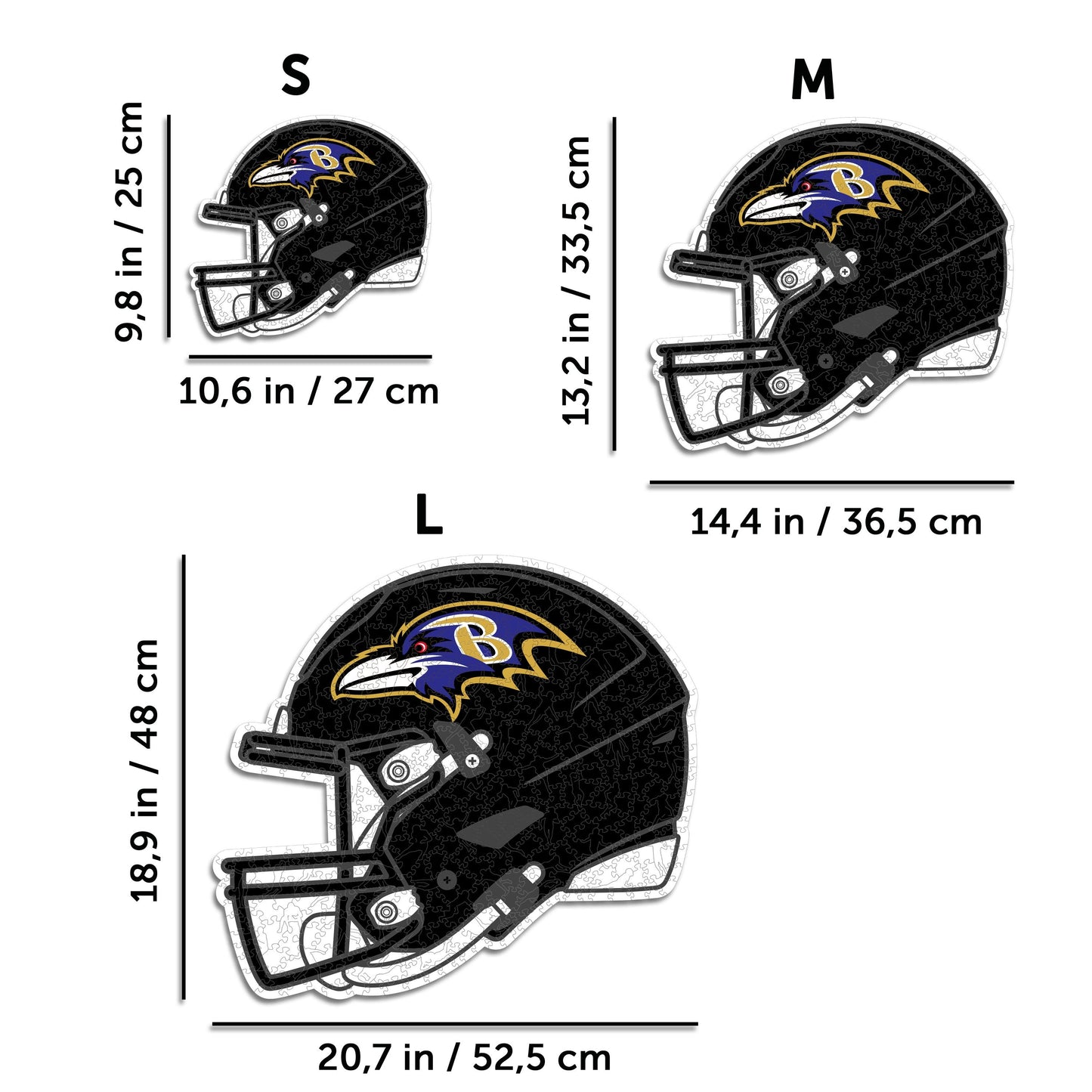 Baltimore Ravens™ Casco - Rompecabezas de Madera