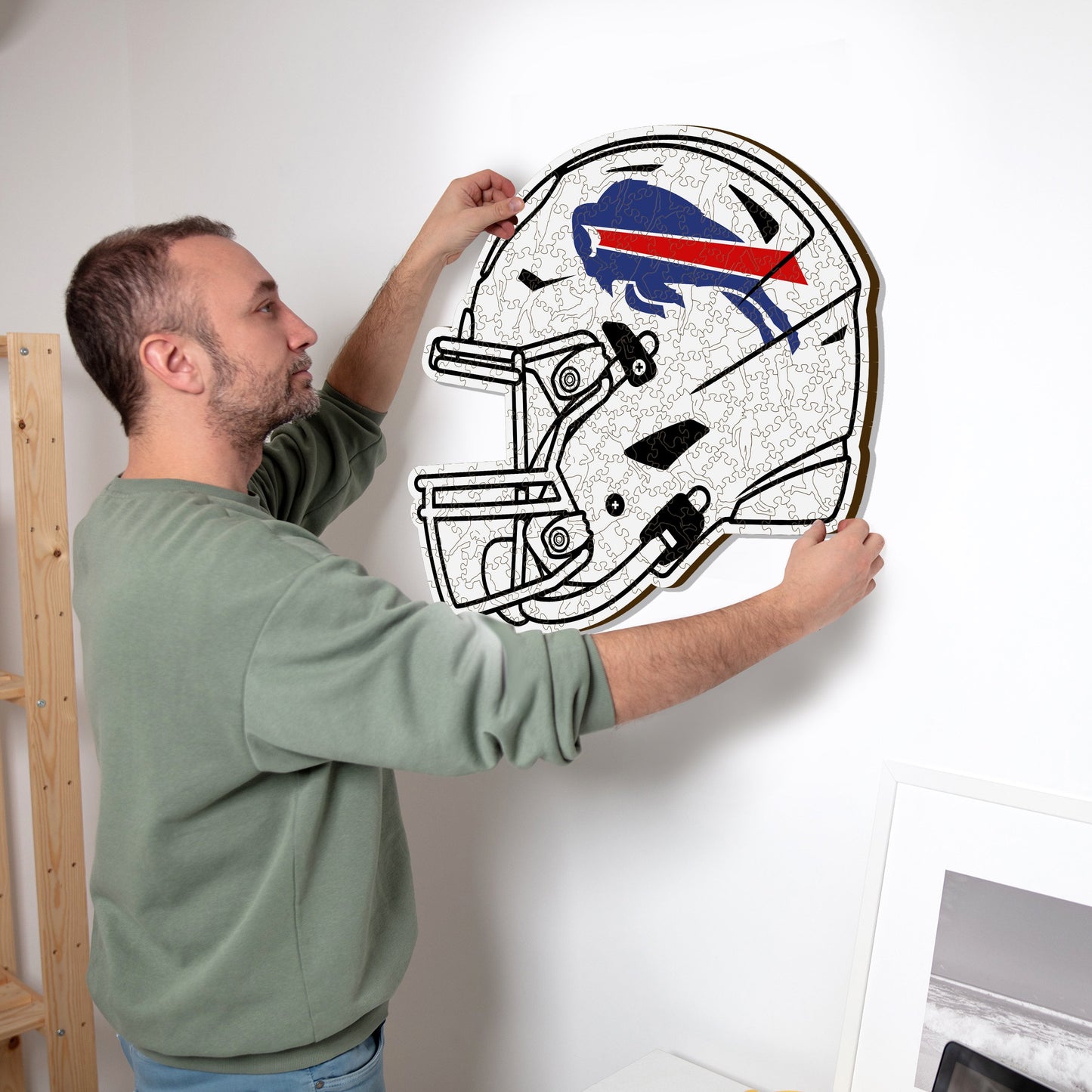 Buffalo Bills™ Casco - Rompecabezas de Madera