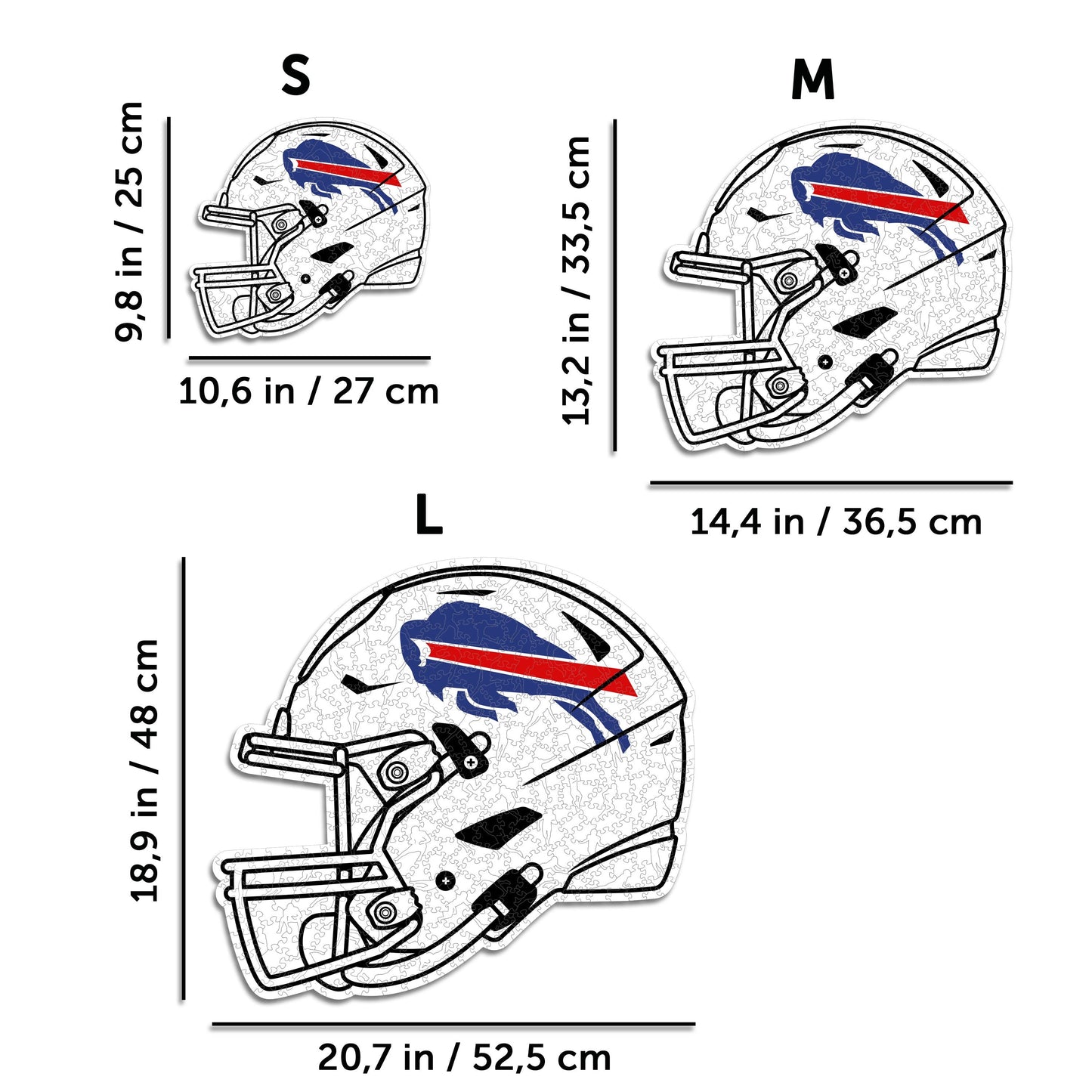 Buffalo Bills™ Casco - Rompecabezas de Madera