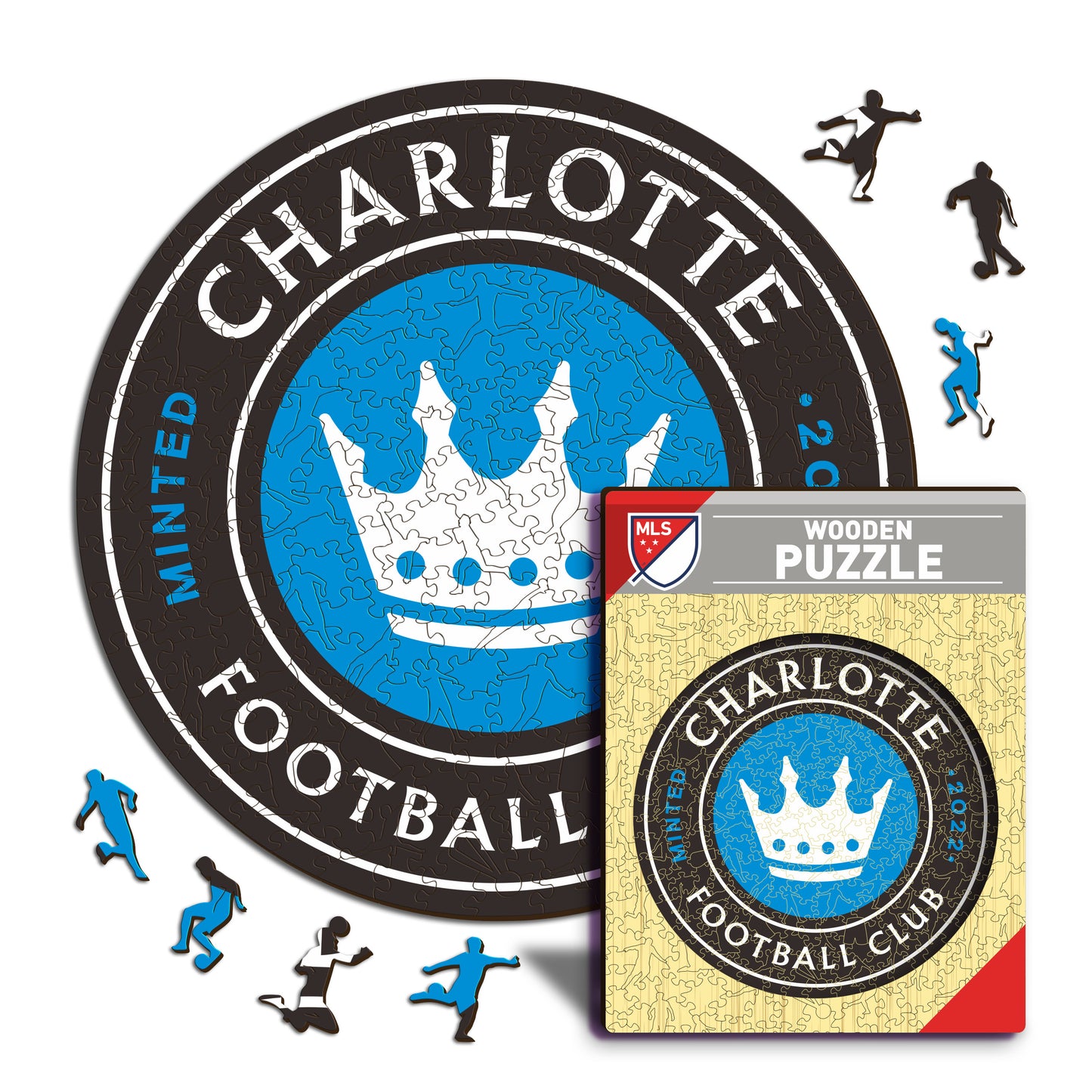 Charlotte FC® Escudo - Rompecabezas de Madera