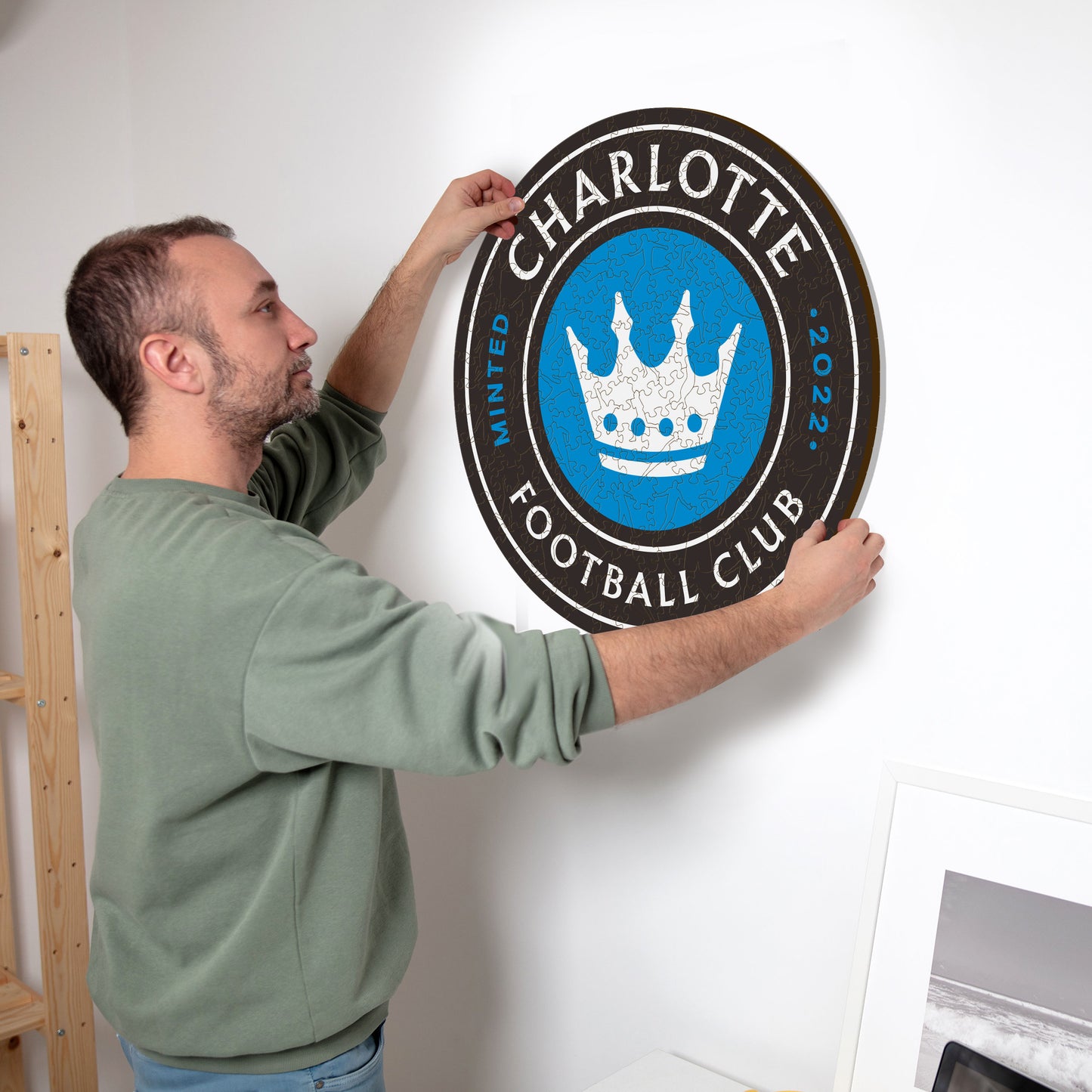 Charlotte FC® Escudo - Rompecabezas de Madera