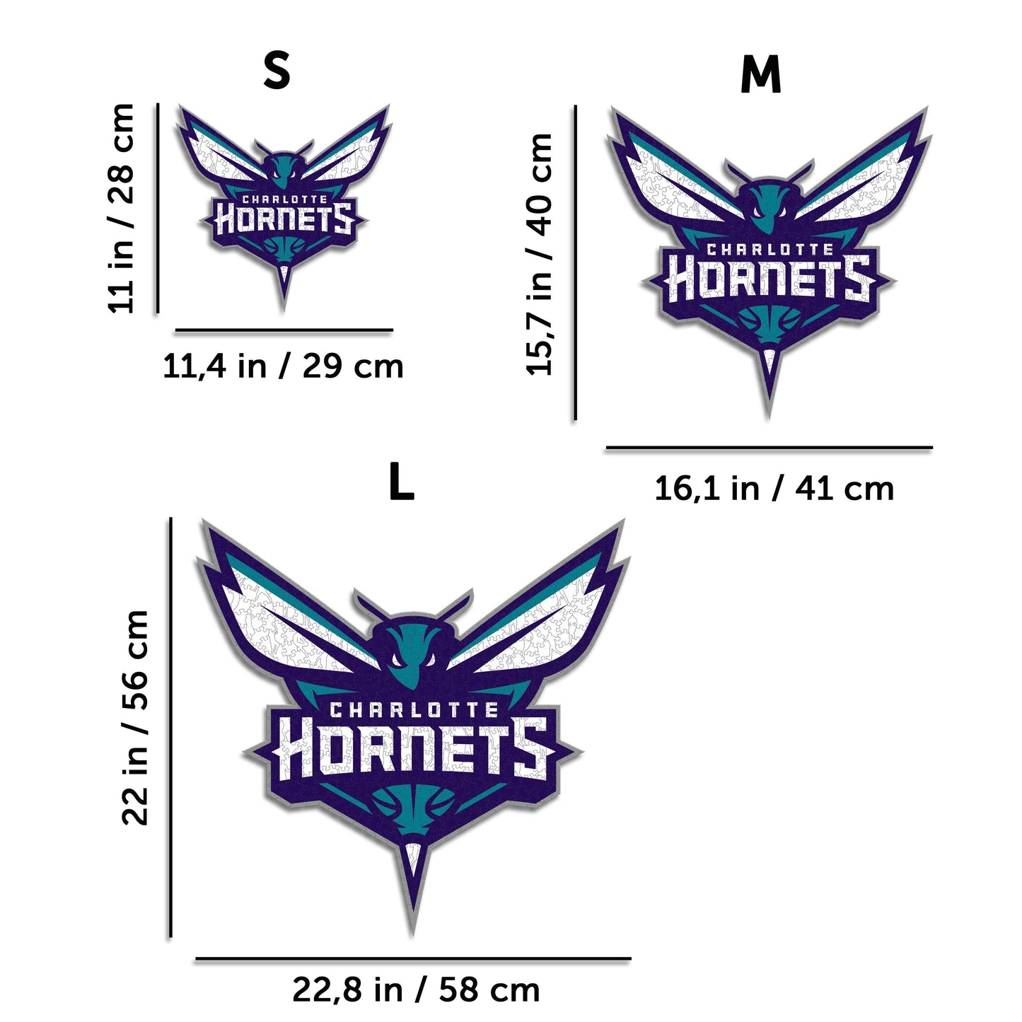Charlotte Hornets™ - Rompecabezas de Madera