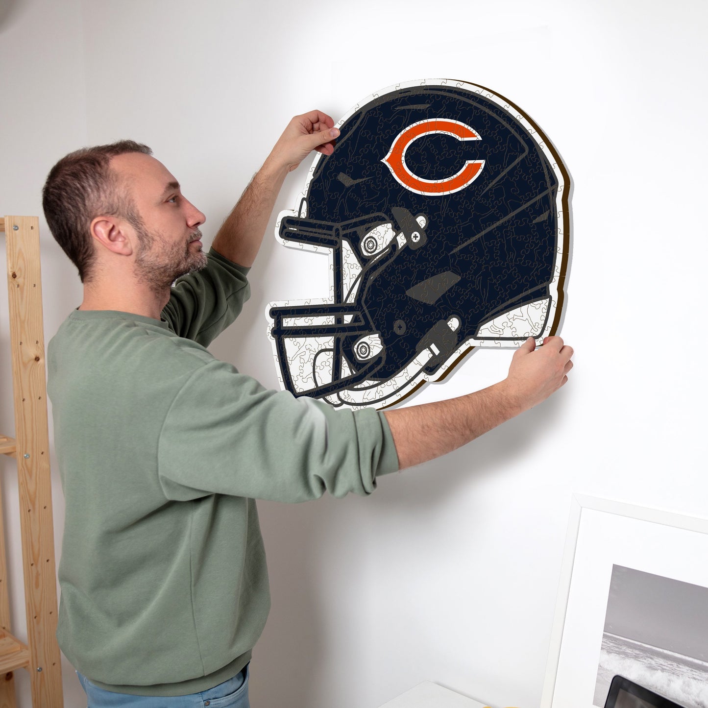 Chicago Bears™ Casco - Rompecabezas de Madera