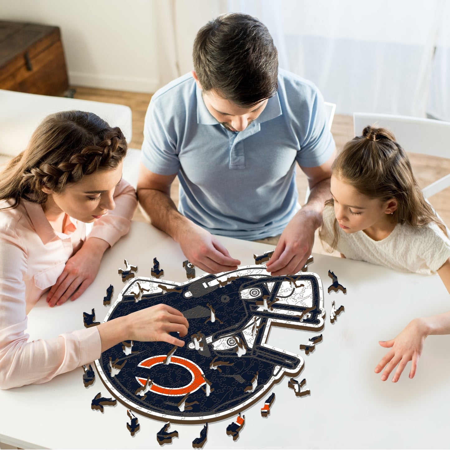 Chicago Bears™ Casco - Rompecabezas de Madera