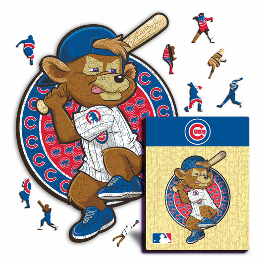 Chicago Cubs™ Mascota - Rompecabezas de Madera