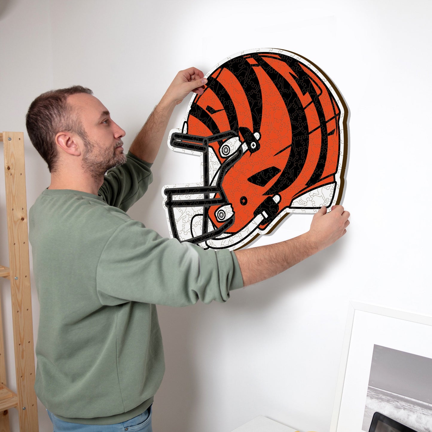 Cincinnati Bengals™ Casco - Rompecabezas de Madera
