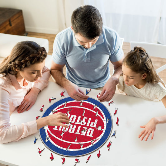 Detroit Pistons™ - Rompecabezas de Madera