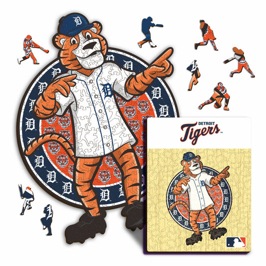 Detroit Tigers™ Mascota - Rompecabezas de Madera