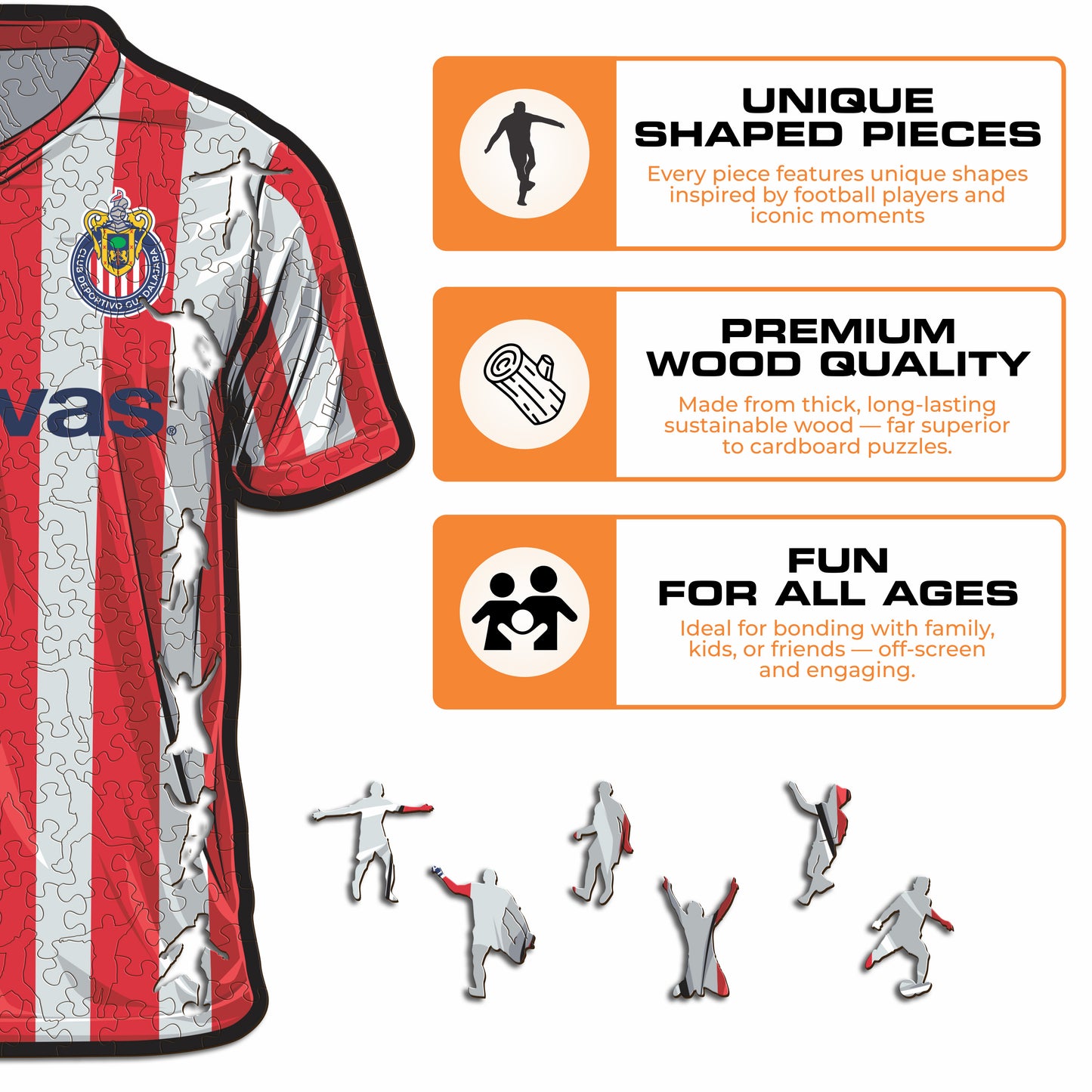 Chivas Guadalajara® Jersey - Rompecabezas de Madera