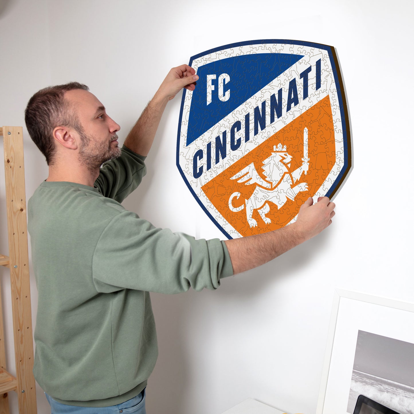 Cincinnati FC® Escudo - Rompecabezas de Madera