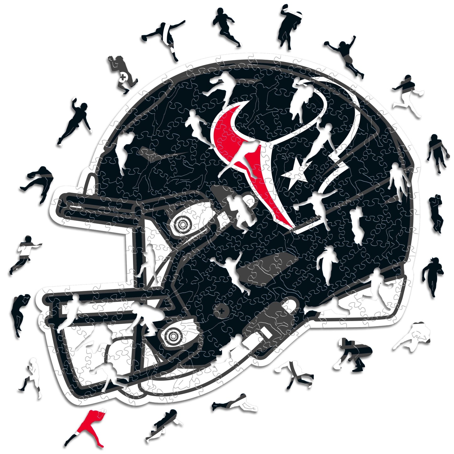 Houston Texans™ Casco - Rompecabezas de Madera