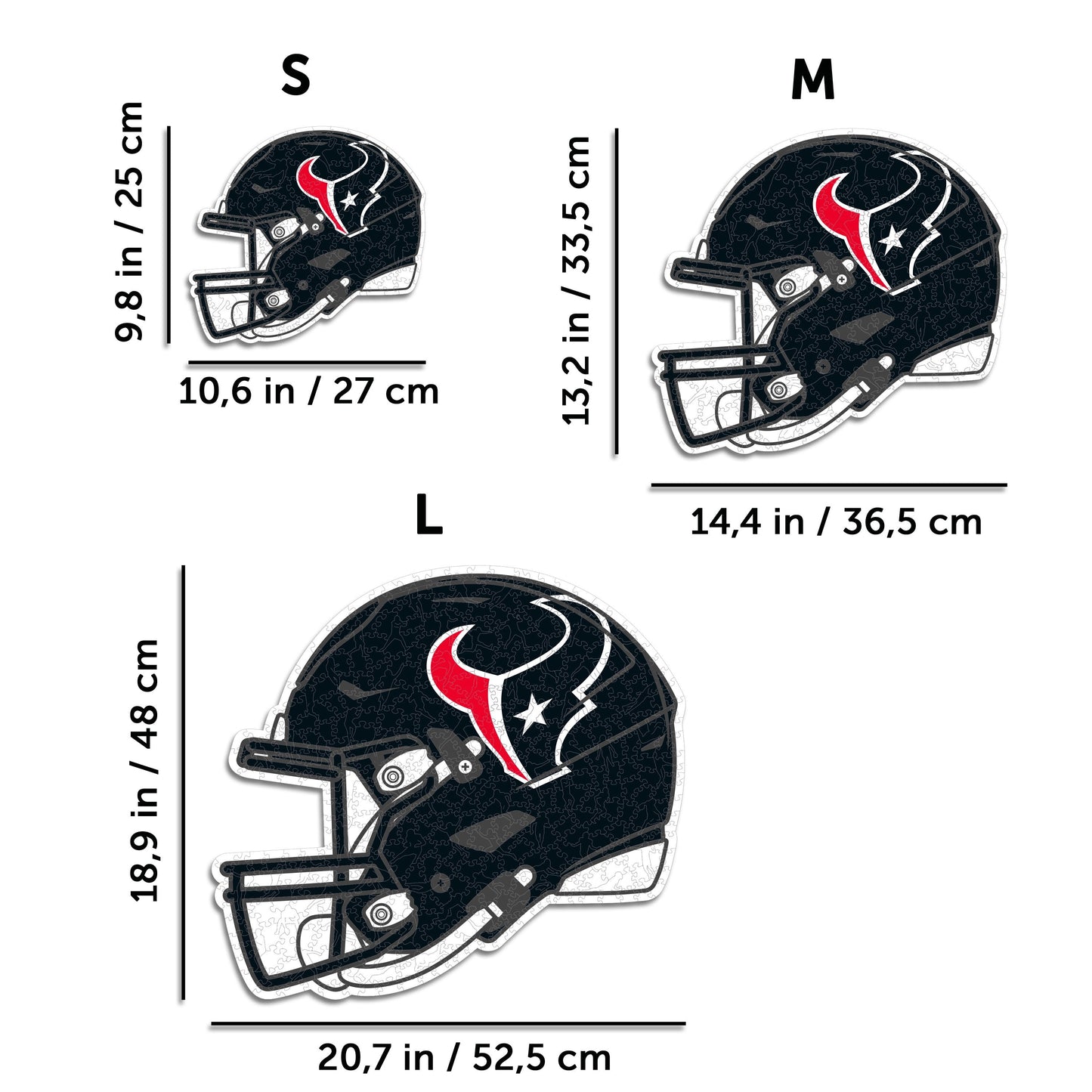Houston Texans™ Casco - Rompecabezas de Madera