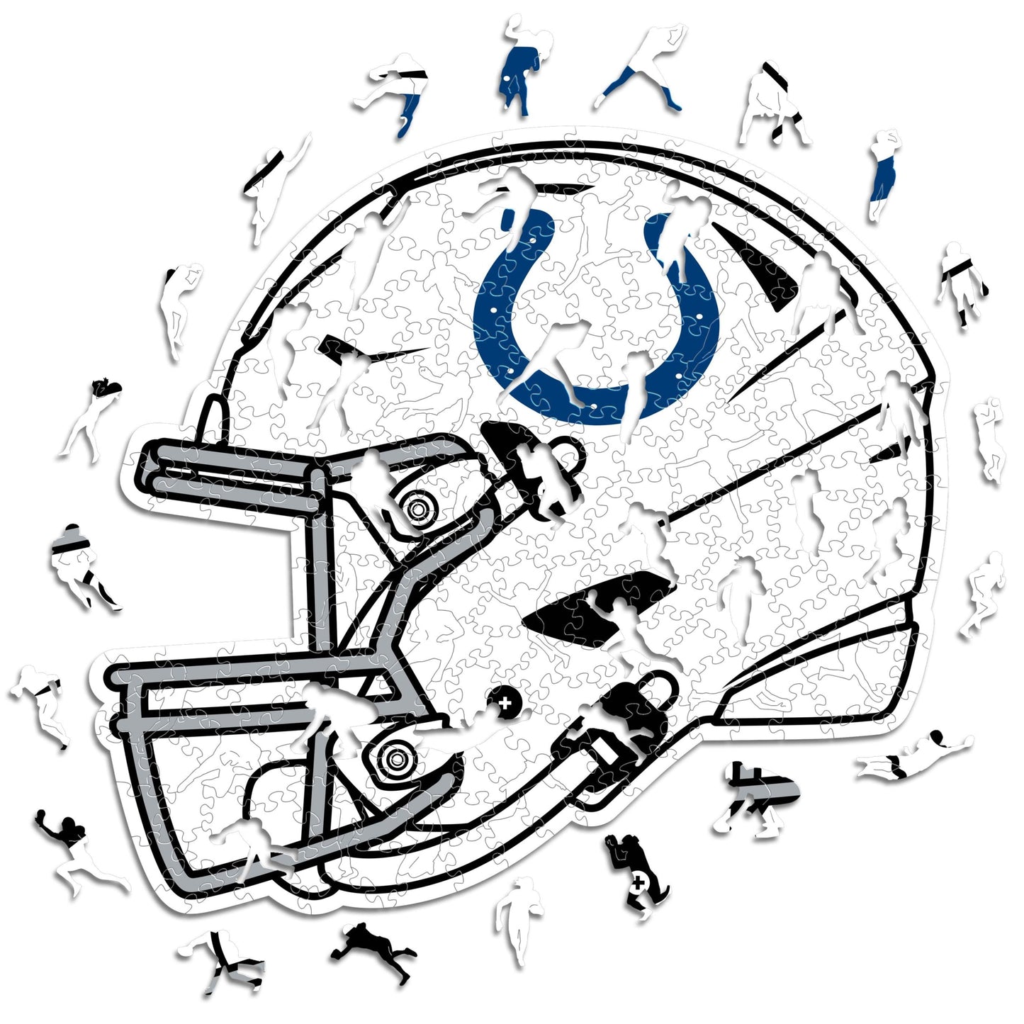 Indianapolis Colts™ Casco - Rompecabezas de Madera