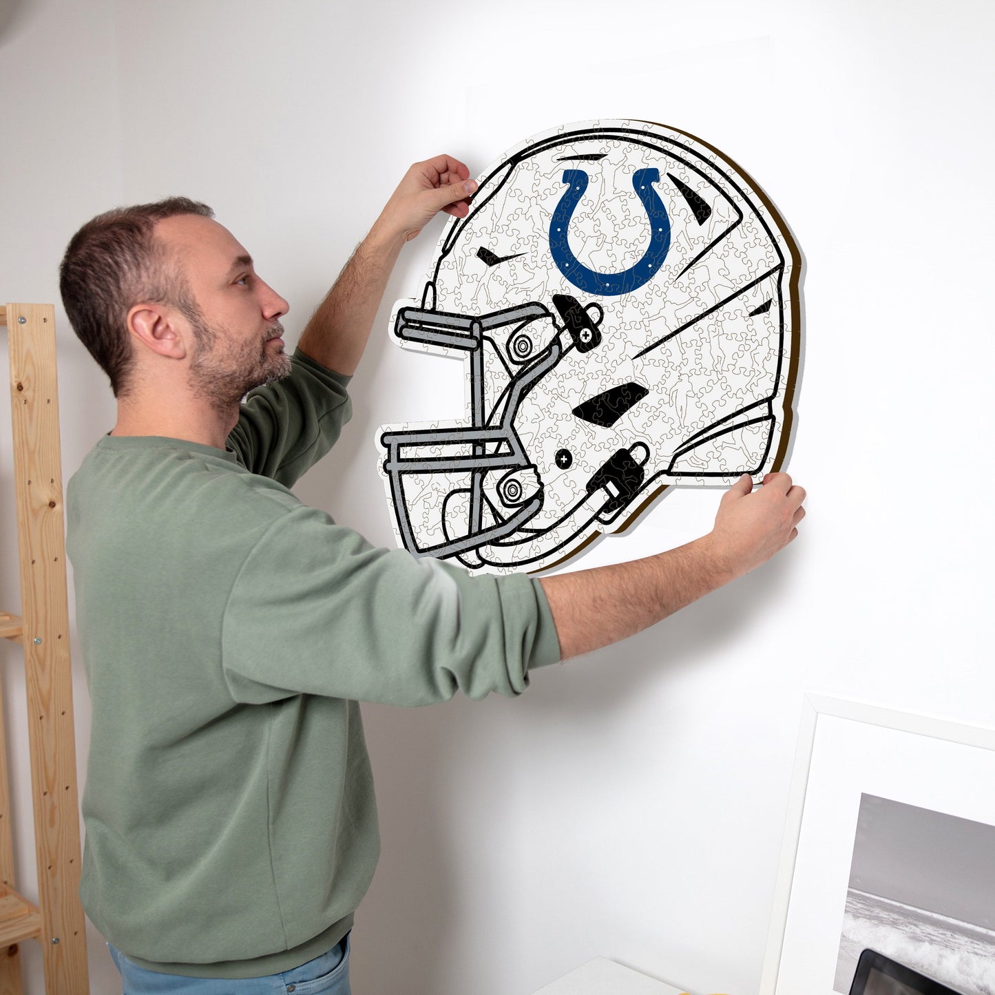 Indianapolis Colts™ Casco - Rompecabezas de Madera