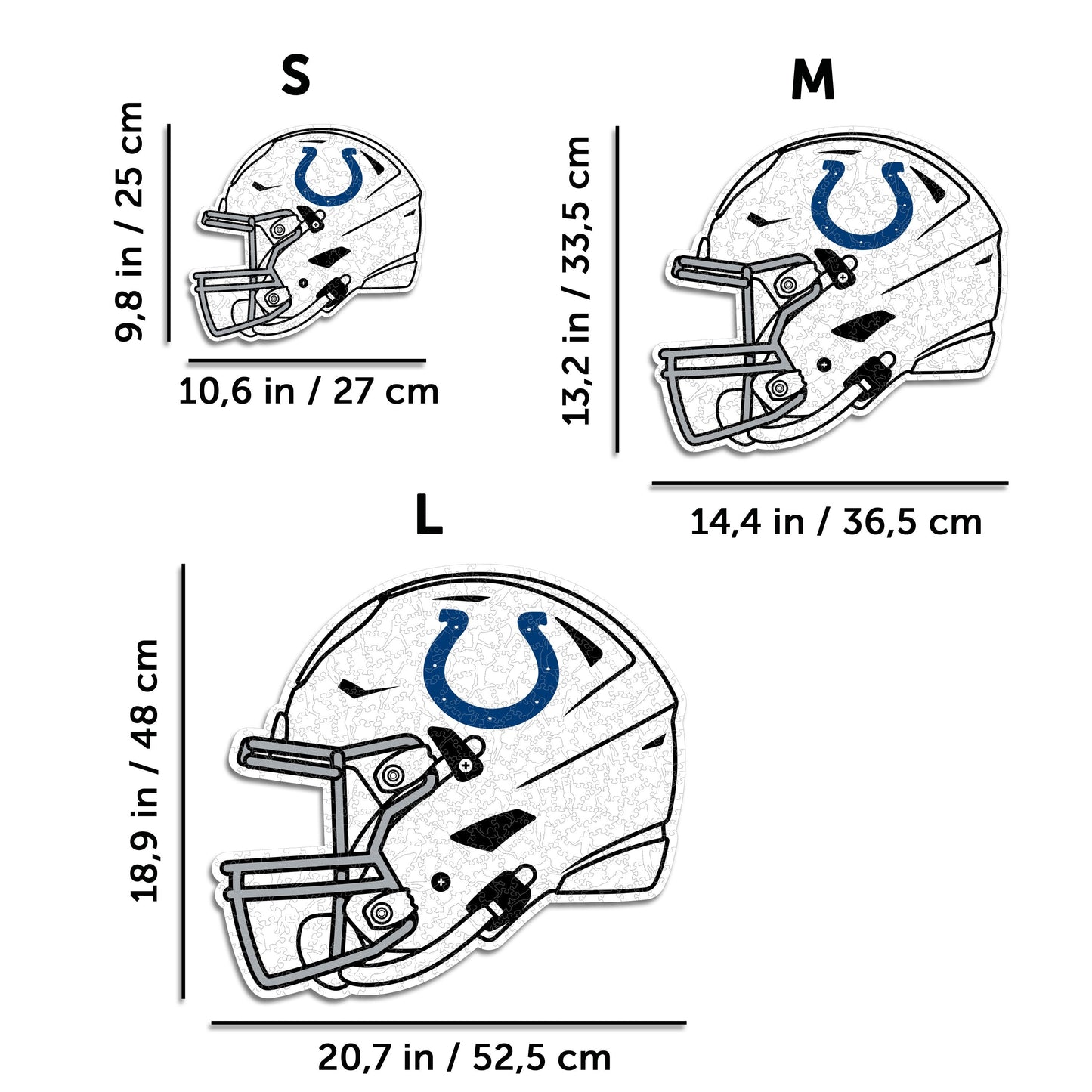 Indianapolis Colts™ Casco - Rompecabezas de Madera