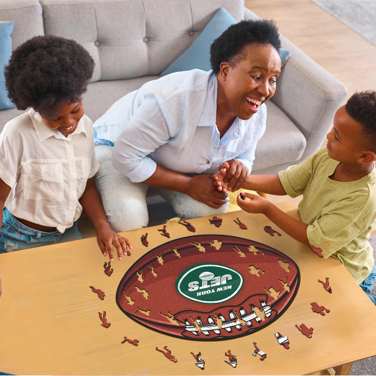New York Jets™ - Rompecabezas de Madera