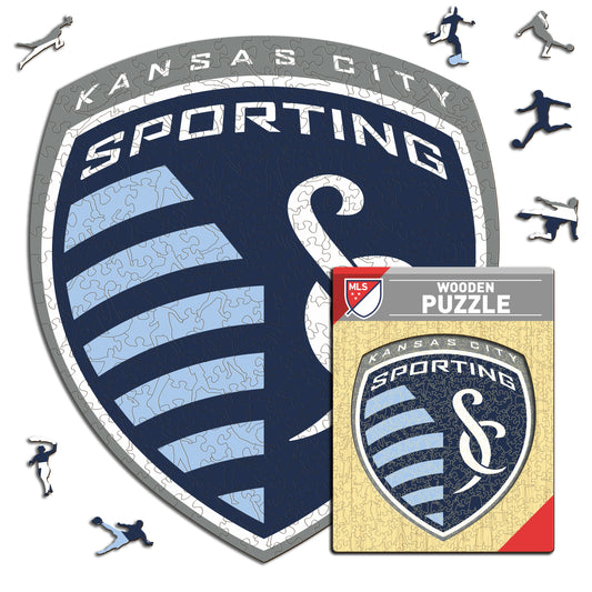 Sporting Kansas City® Escudo - Rompecabezas de Madera