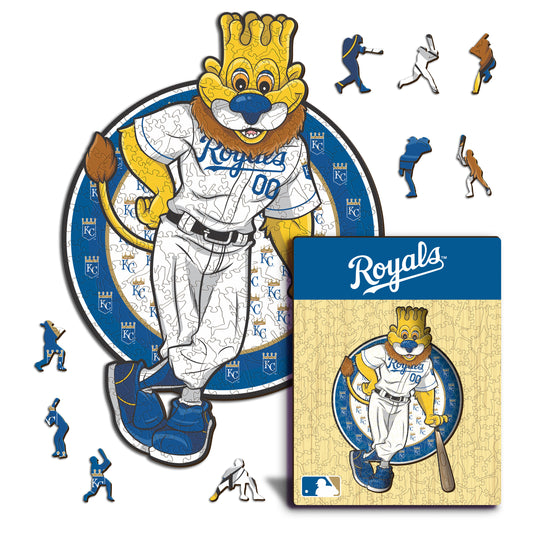 Kansas City Royals™ Mascota - Rompecabezas de Madera