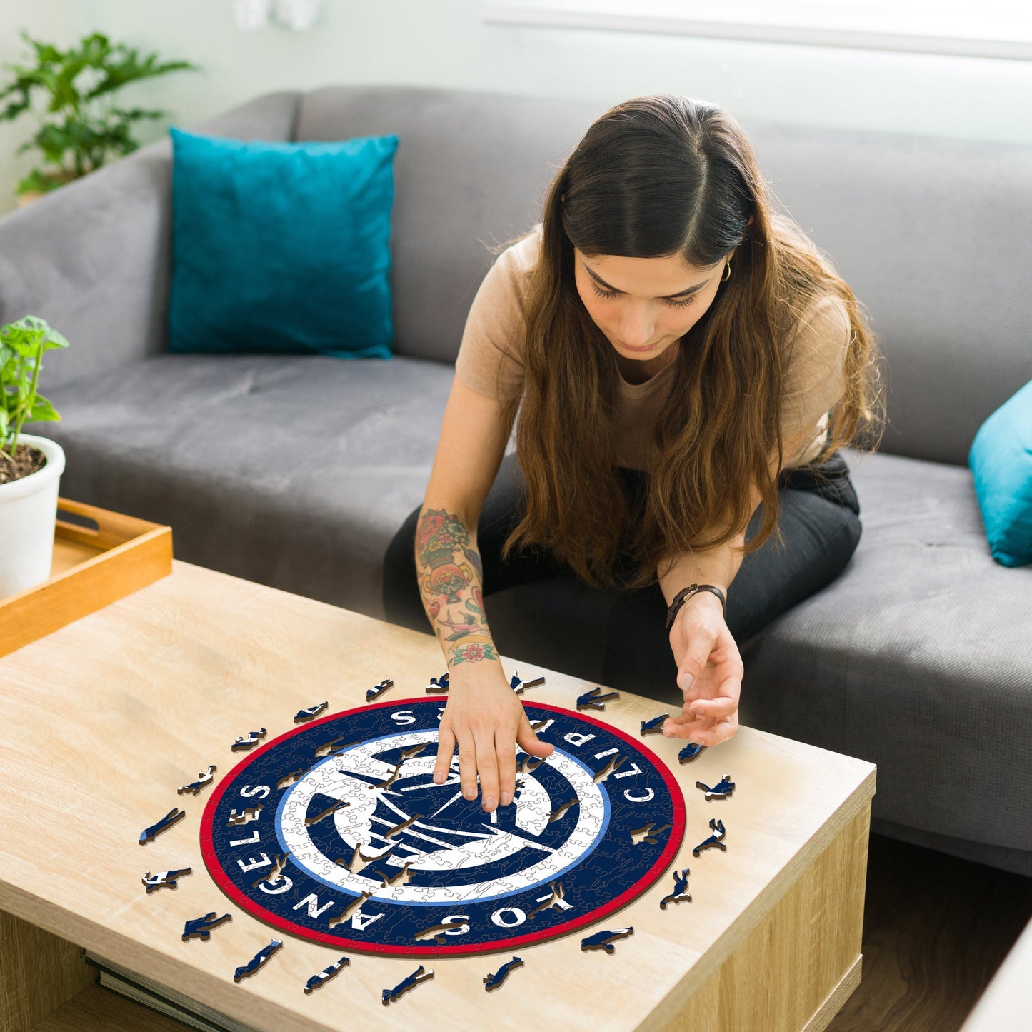 Los Angeles Clippers™ - Rompecabezas de Madera