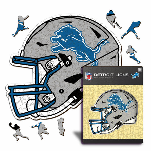 Detroit Lions™ Casco - Rompecabezas de Madera