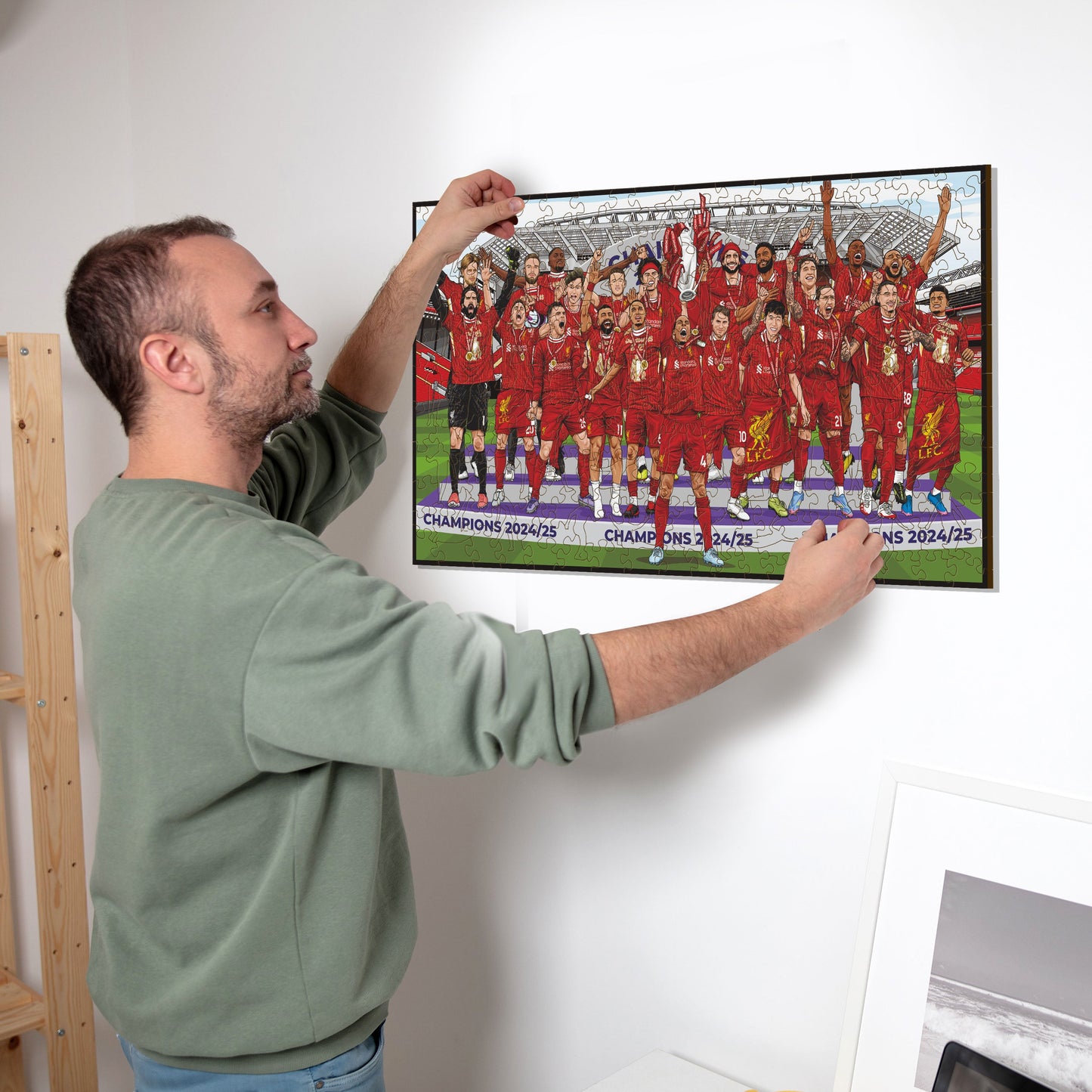 Liverpool FC® Premier League Champions 24/25 - Rompecabezas de Madera