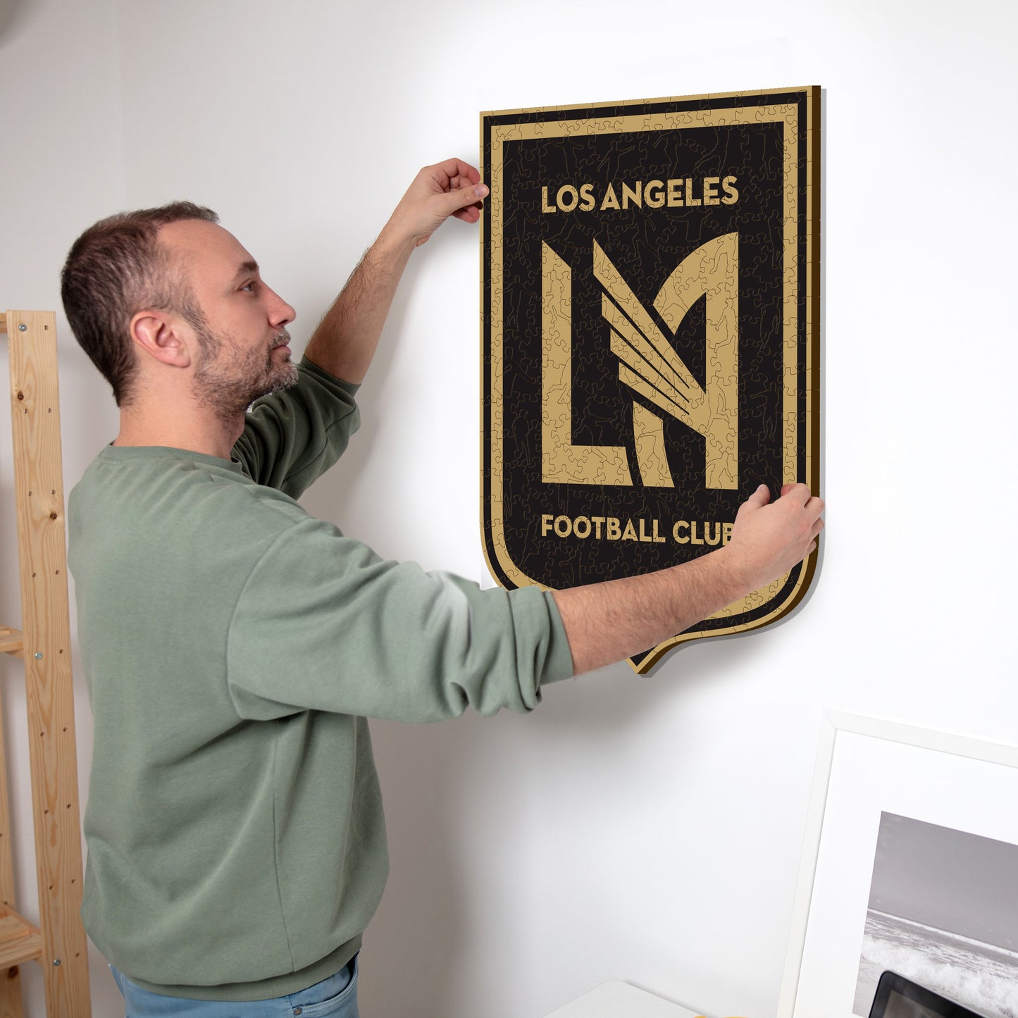 Los Angeles FC® Escudo - Rompecabezas de Madera