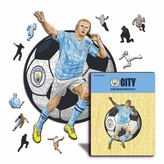 Erling Haaland - Rompecabezas de Madera