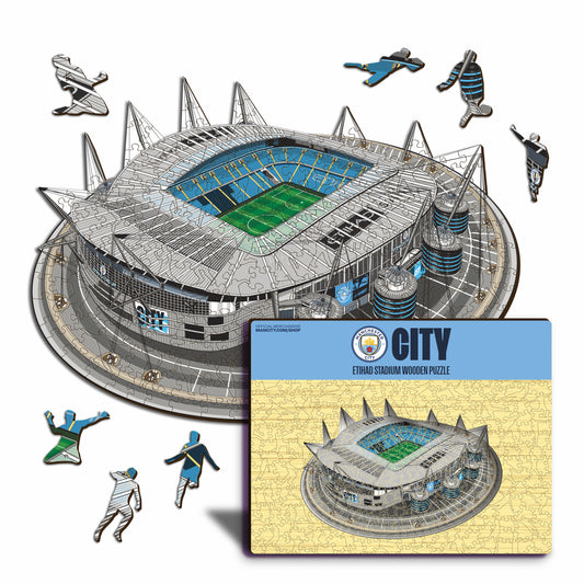 Manchester City FC® Etihad Stadium - Rompecabezas de Madera