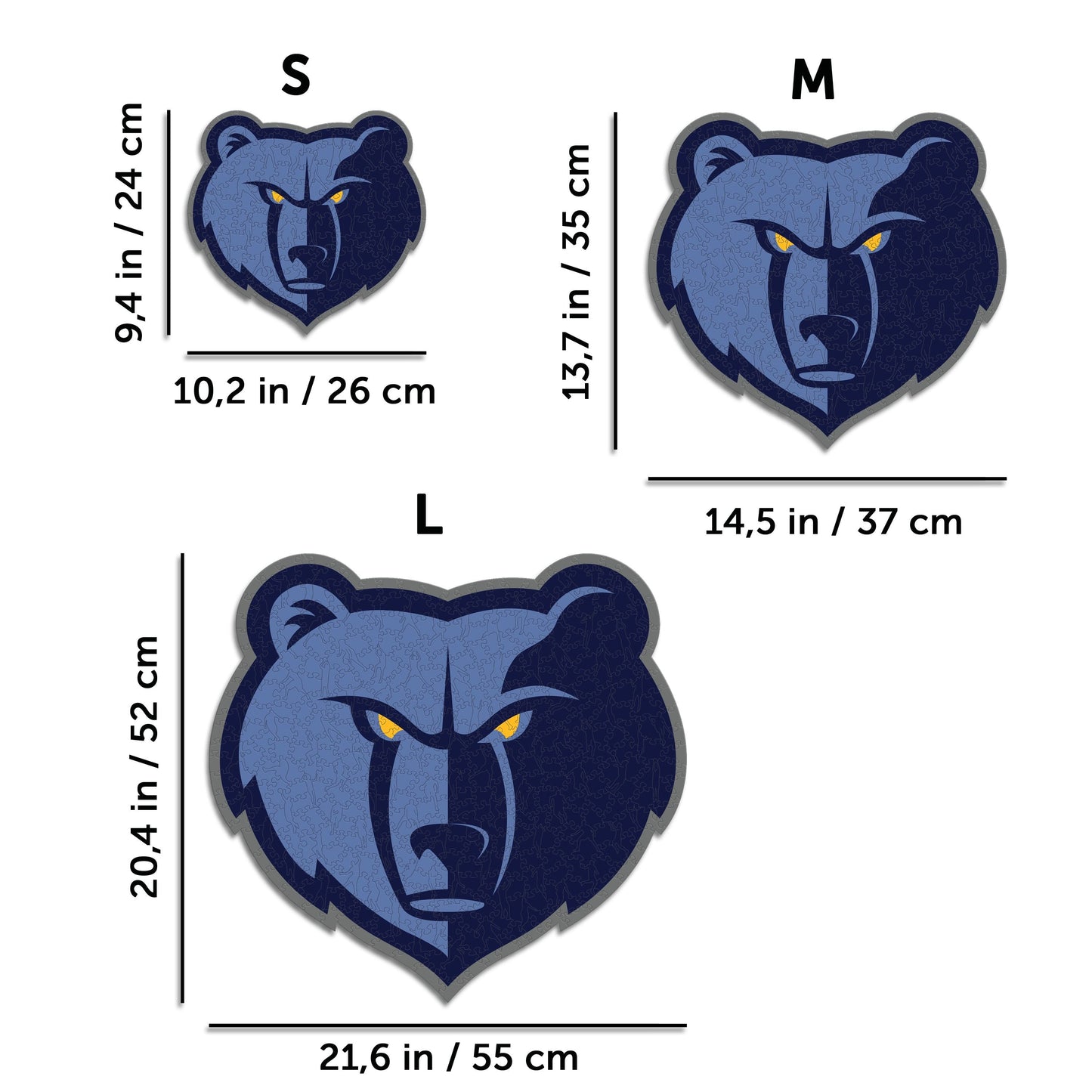 Memphis Grizzlies™ - Rompecabezas de Madera