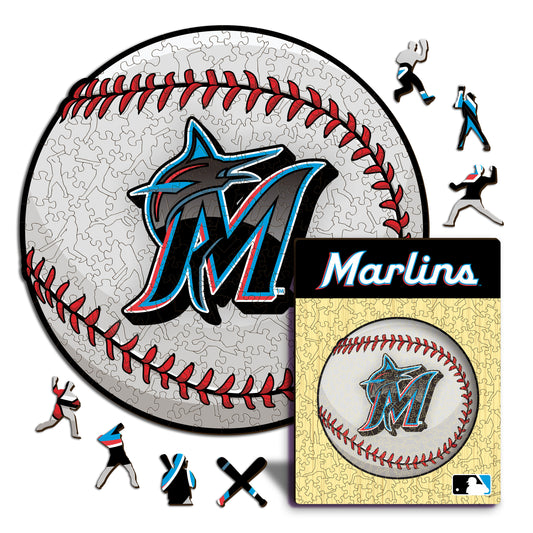 Miami Marlins™ - Rompecabezas de Madera