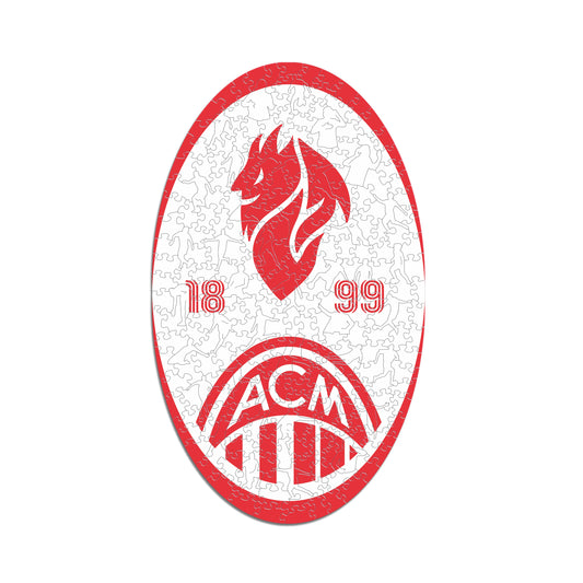 AC Milan® Retro Escudo - Rompecabezas de Madera