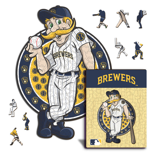 Milwaukee Brewers™ Mascota - Rompecabezas de Madera
