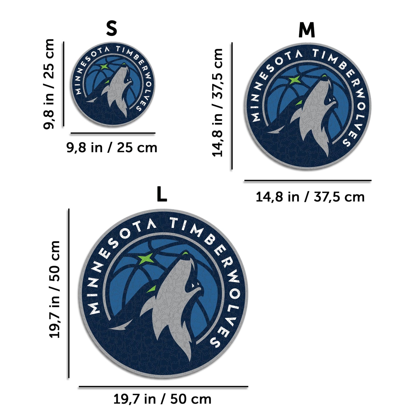 Minnesota Timberwolves™ - Rompecabezas de Madera
