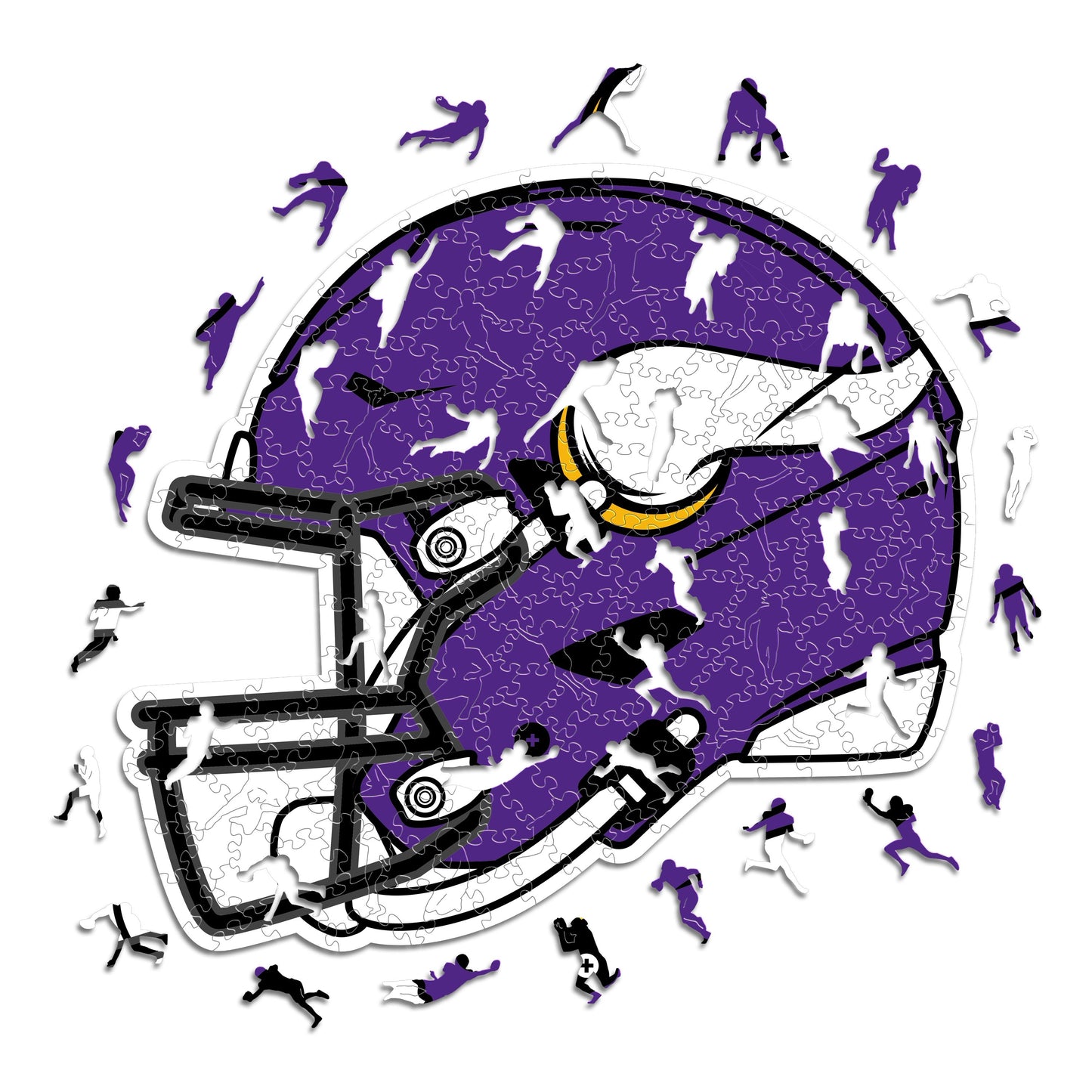 Minnesota Vikings™ Casco - Rompecabezas de Madera