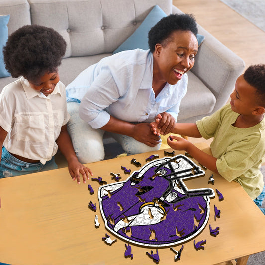 Minnesota Vikings™ Casco - Rompecabezas de Madera