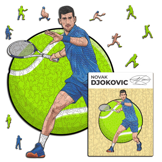 Novak Djokovic - Wooden Puzzle