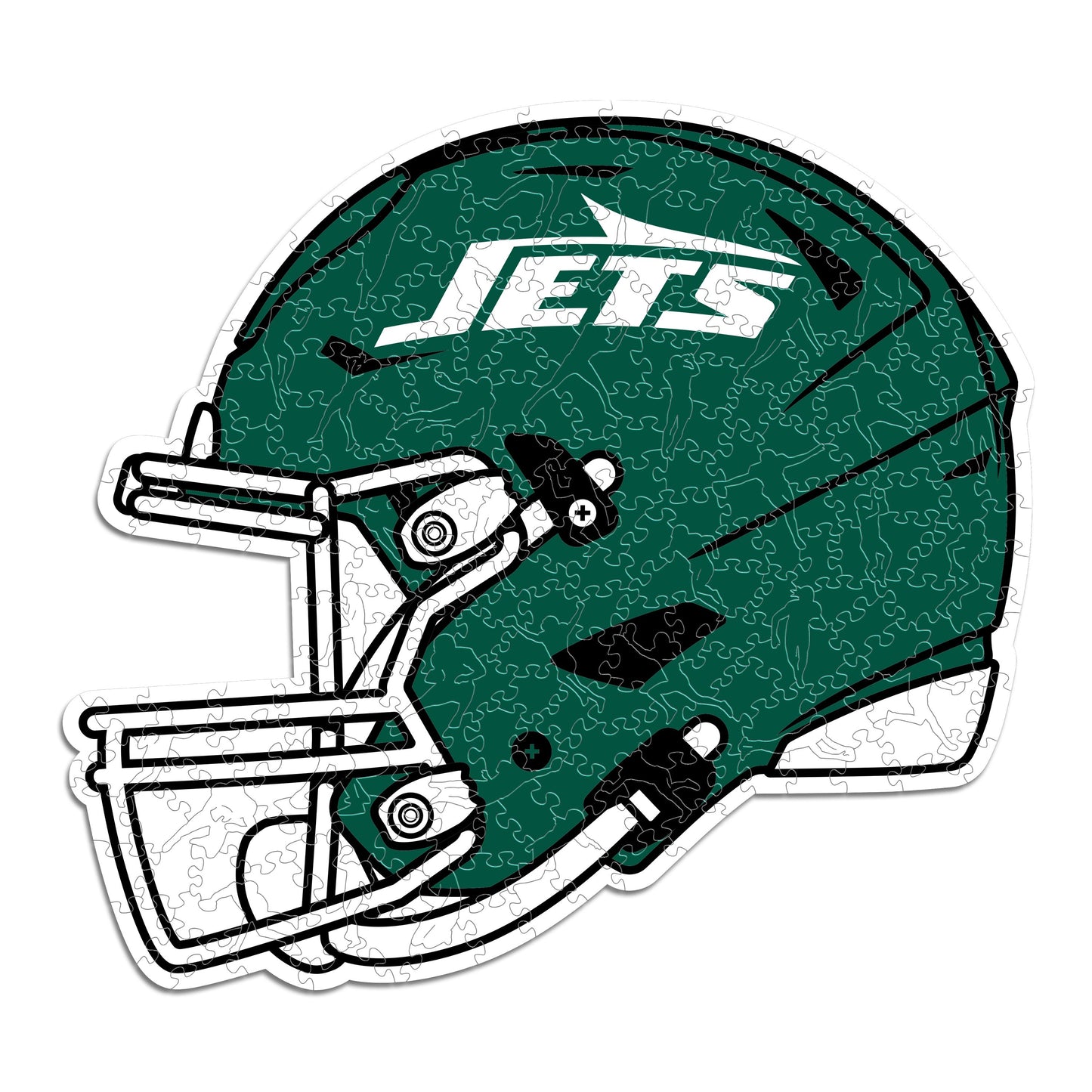 New York Jets™ Casco - Rompecabezas de Madera