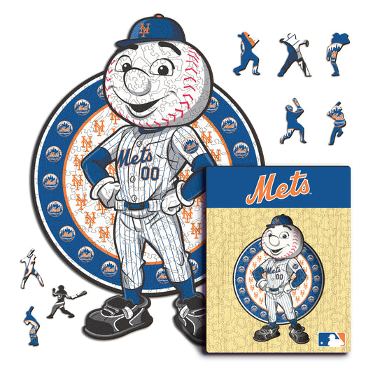 New York Mets™ Mascota - Rompecabezas de Madera