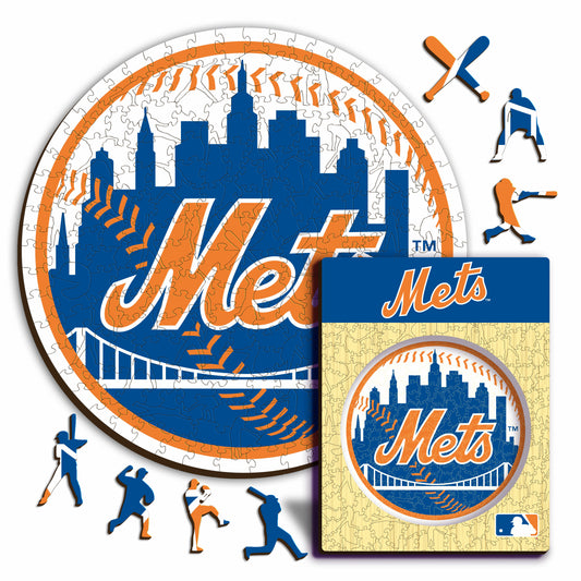 New York Mets™ - Rompecabezas de Madera
