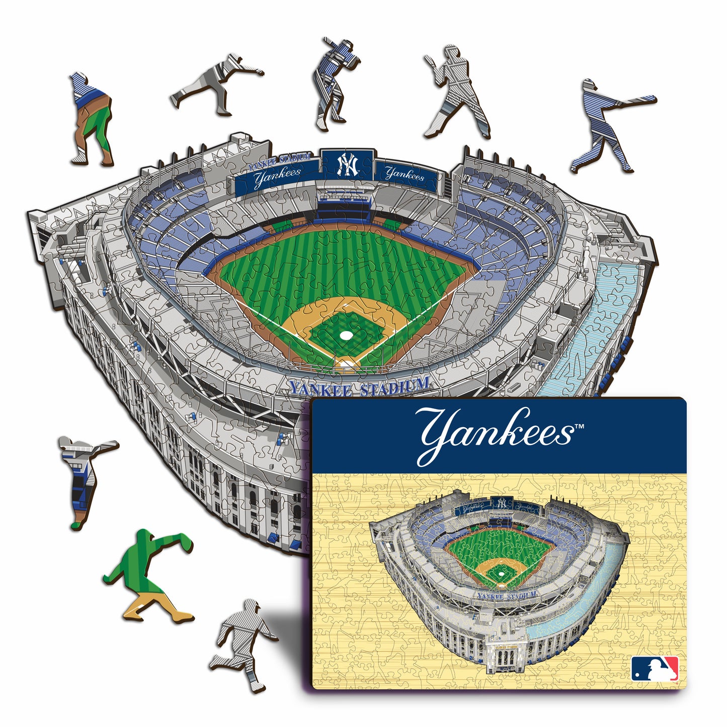 New York Yankees™ Estadio - Rompecabezas de Madera