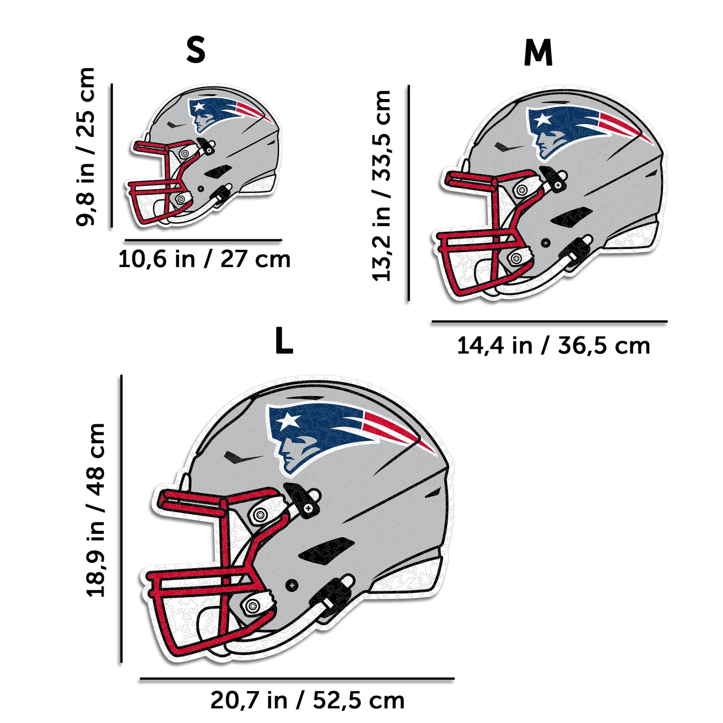 New England Patriots™ Casco - Rompecabezas de Madera
