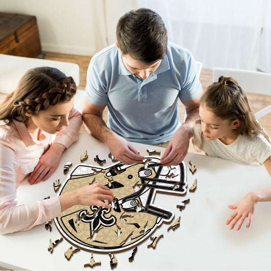 New Orleans Saints™ Casco - Rompecabezas de Madera