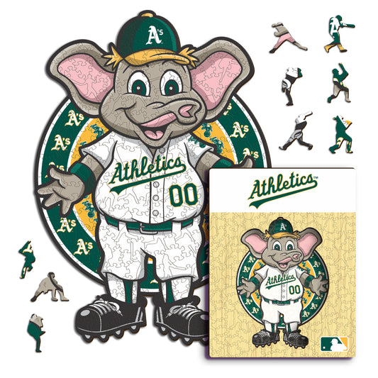 Oakland Athletics™ Mascota - Rompecabezas de Madera